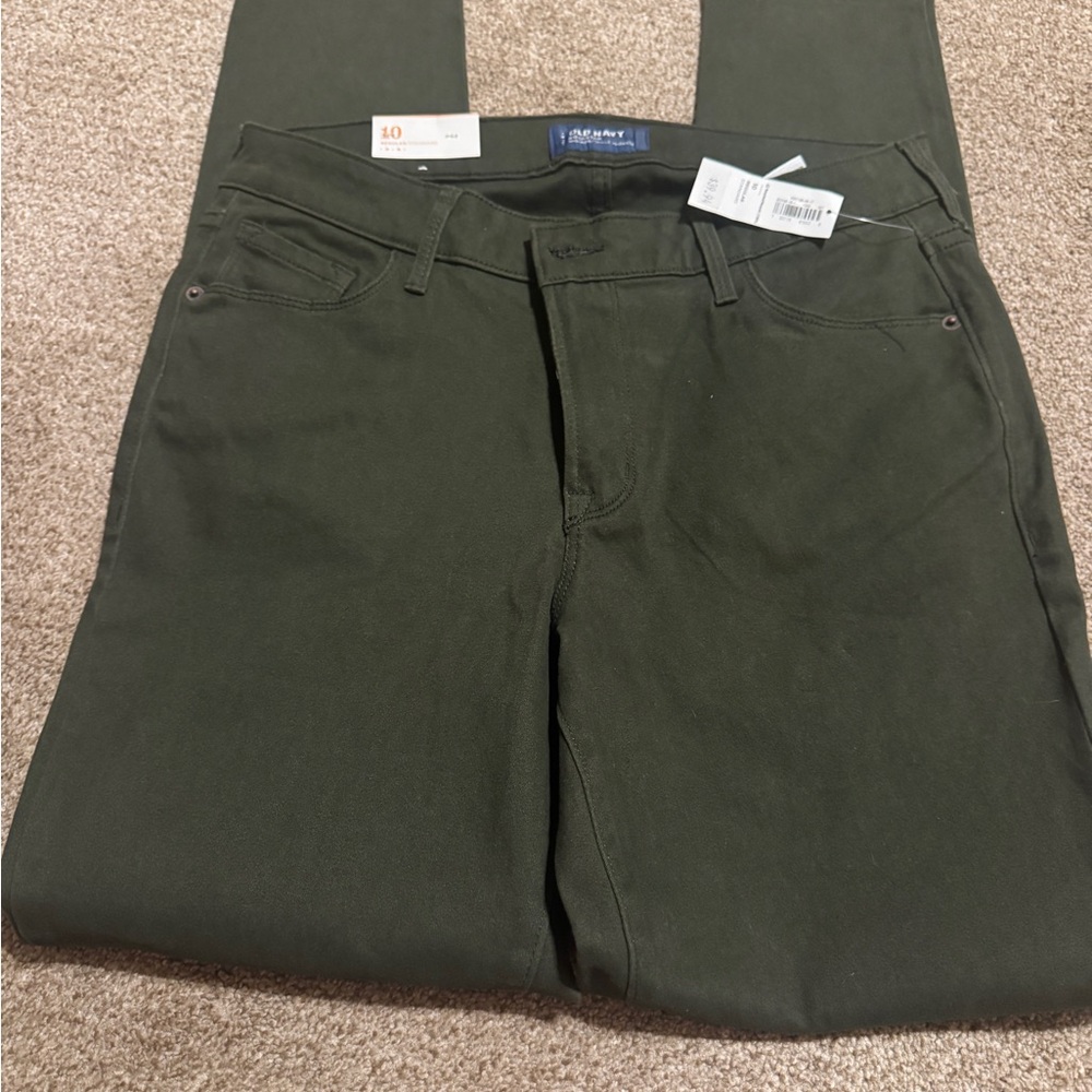 Old Navy super skinny Green Pants - Picture 3 of 4